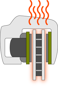 Overheated Brake Pads